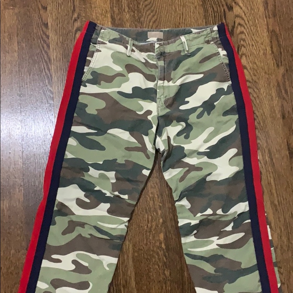 MOTHER No Zip Misfit Pant in Double Time Camo 26